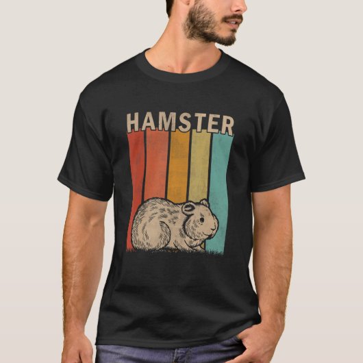 T-shirt Hommes Hommes Hommes Femmes Kid Cute Hamster Re (Devant)