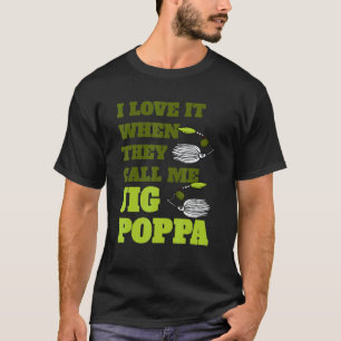 T-shirt Hommes J'adore Quand Ils M'appellent Jig Poppa Pap