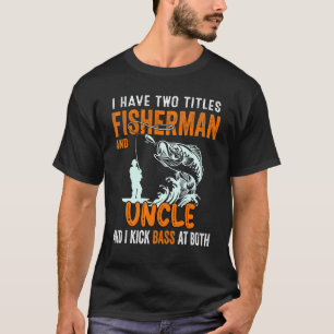 T-shirt Hommes J'ai Deux Titres Pêcheur Tio Bass Pêche