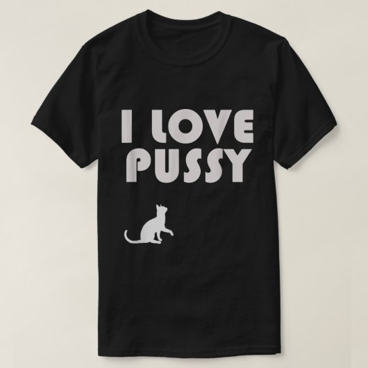 T-shirt Hommes J'Aime La Pussy (Design devant)