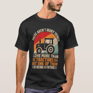 T-shirt Hommes J'Aime Les Tracteurs Et Être Un Père Farmer