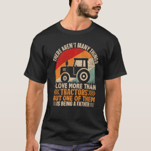 T-shirt Hommes J'aime les tracteurs et être un père fermie