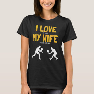T-shirt Hommes J'aime Ma Femme Padel Platform Tennis Paddl
