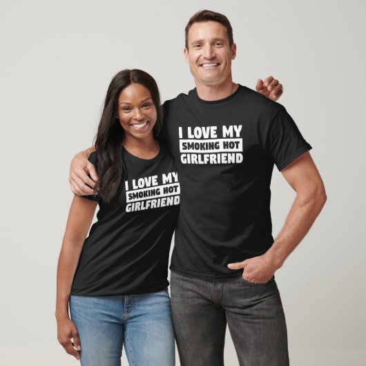 T-shirt Hommes J'Aime Mon Fumer Chaud Girlfriend Relation (Unisexe)