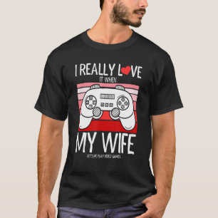 T-shirt Hommes J'Aime Vraiment Ma Femme Valentines Jour Fu