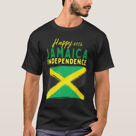 T-shirt Hommes Jamaïque 60e indépendance Jamaïque 60 Indép (Devant)