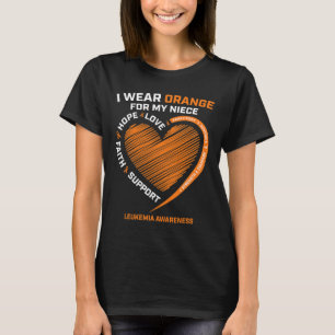 T-shirt Hommes Je Porte De L'Orange Pour Ma Sensibilisatio