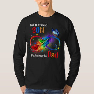 T-shirt Hommes Je suis Fier Fils D'Un Père Merveilleux Aut