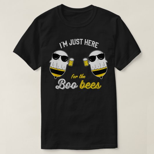 T-shirt Hommes Je suis juste ici pour les Boo Bees Hallowe (Design devant)