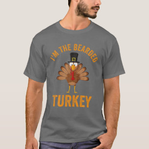T-shirt Hommes Je suis la Turquie hardie Drôle Thanksgivi