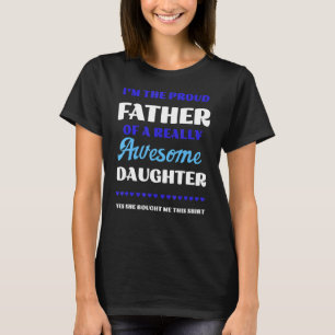 T-shirt Hommes Je suis le père fier d'un Daug vraiment gén