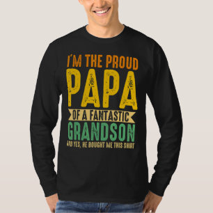 T-shirt Hommes Je suis le Pier Papa D'Un Fantastique Grand