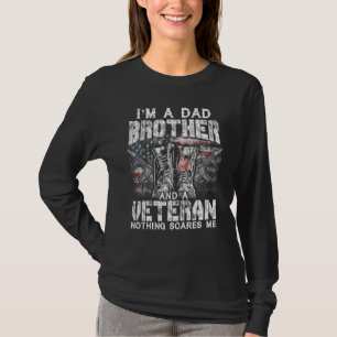 T-shirt Hommes Je suis papa Frère Vétérinaire Rien ne me f