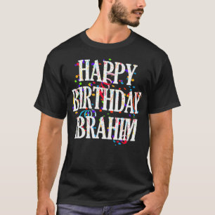 T-shirt Hommes Joyeux Anniversaire Ibrahim Prénom Garçons