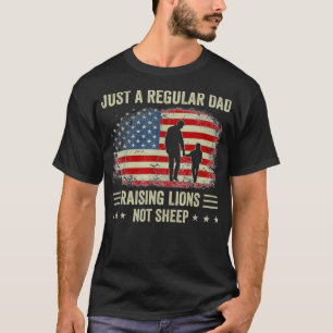 T-shirt Hommes juste un papa régulier lever des lions pour