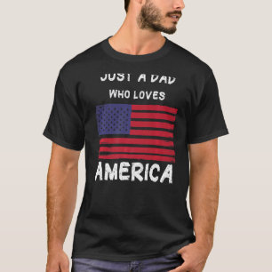 T-shirt Hommes Juste Un Père Qui Aime L'Amérique