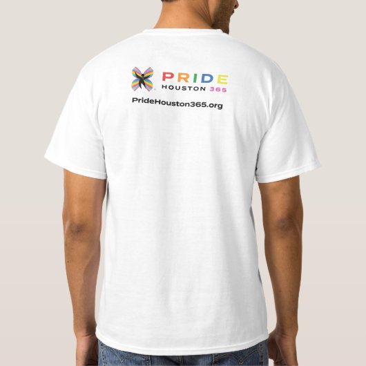 T-shirt Hommes La Beat Continue - Pride Houston 365 T-Shir (Dos)