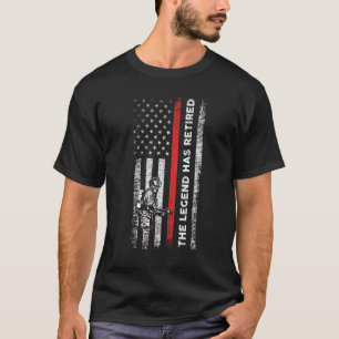 T-shirt Hommes La Légende A Retraité Firefighter