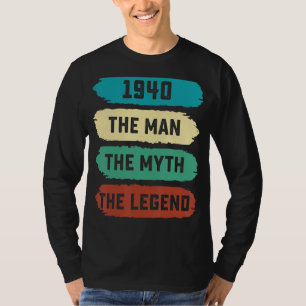 T-shirt Hommes La Légende du Mythe Homme 1940 82e annivers