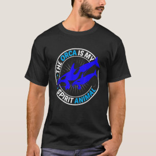 T-shirt Hommes L'Orca Est Mon Esprit Animal Orca