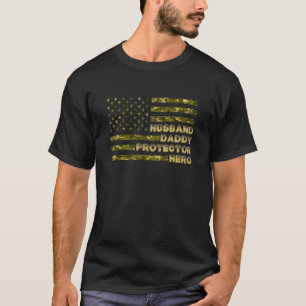 T-shirt Hommes Mari Daddy Protecteur Héros Fête des pères
