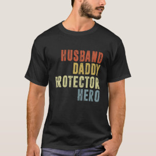 T-shirt Hommes Mari Daddy Protecteur Héros Funny Meilleur