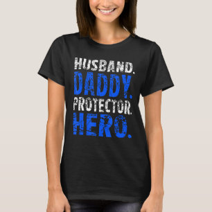 T-shirt Hommes Mari Daddy Protector Hero Happy Pères Da