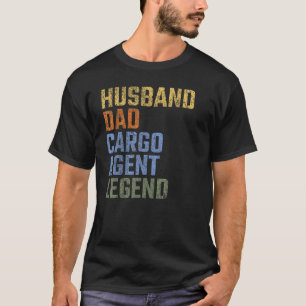 T-shirt Hommes mari papa Cargo Agent Légende Fête des père