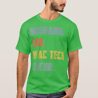 T-shirt Hommes Mari Papa Hvac Tech Légende Vintage Père