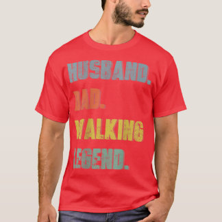T-shirt Hommes Mari Papa Marcher Légende Vintage Père D