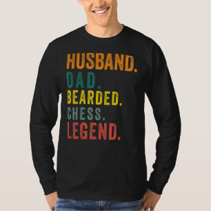 T-shirt Hommes Mari Papa Porté Échecs Légende Échecs Playe