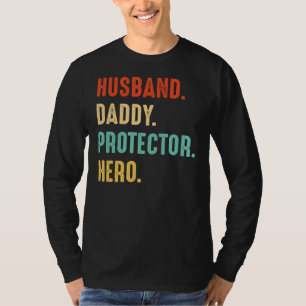 T-shirt Hommes Mari papa protecteur héros papa père père p