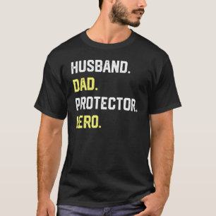 T-shirt Hommes Mari Papa Protector Hero Pour Papa Pères Da