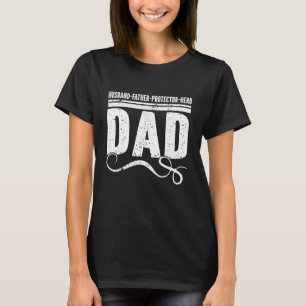 T-shirt Hommes Mari Père Protecteur Héros Meilleur Père Ja