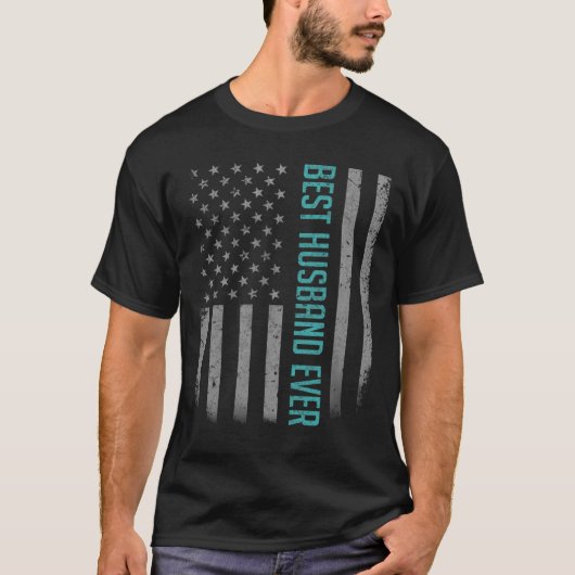 T-shirt Hommes Meilleur Mari Jamais Drapeau Américain Cade (Devant)