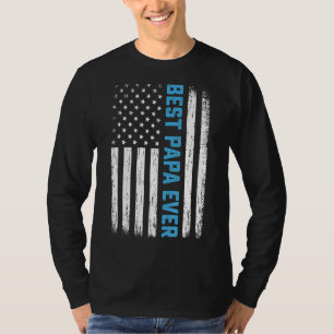 T-shirt Hommes Meilleur Papa Jamais Usa Drapeau 4 juillet 