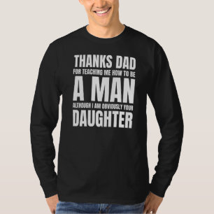 T-shirt Hommes Merci Papa Pour M'Avoir Enseigné Comment Êt
