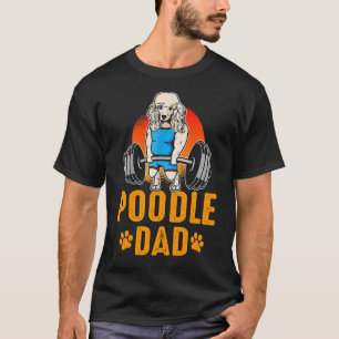 T-shirt Hommes mignon Poodle papa Poodle Chien
