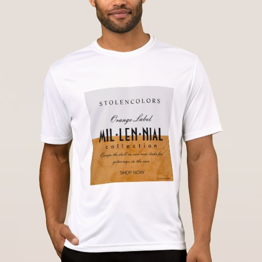 T-shirt Hommes millénaires de représentation de collection (Devant)