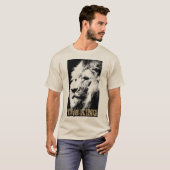 T-shirt Hommes Modèle T Chemises Lion moderne Visage anima (Devant entier)