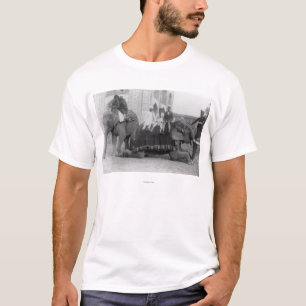T-shirt Hommes montant des éléphants en Inde