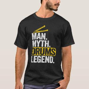 T-shirt Hommes Mythe Tambours Légende Vintage Hommes Papa