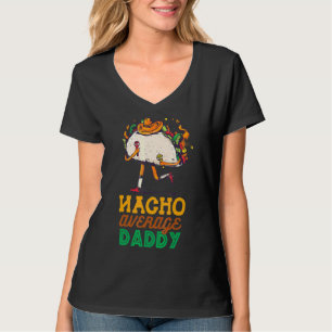 T-shirt Hommes Nacho Moyenne Papa Fiesta Mexique Joyeux Ci