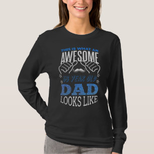 T-shirt Hommes Naissance Âge 58 Ans Papa Awesome Happy Fat