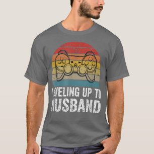 T-shirt Hommes Niveau Vintage Jusqu'À Mari Nouvelle mariée