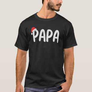 T-shirt Hommes Noël Santa Chapeau Correspondances Famille 
