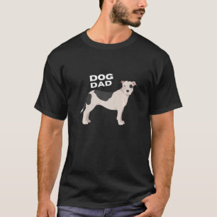 T-shirt Hommes noir et blanc American Pit Bull Terrier Chi