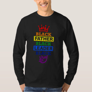 T-shirt Hommes Noir Patrie Noir Leaders Noir Roi Lgbt Papa