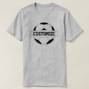 T-shirt Hommes noirs et nom fait sur commande d'équipe de