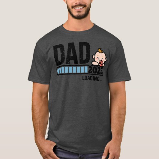 T-shirt Hommes Nouveau Papa 1ère Fois Papa Est 2023 Promu  (Devant)